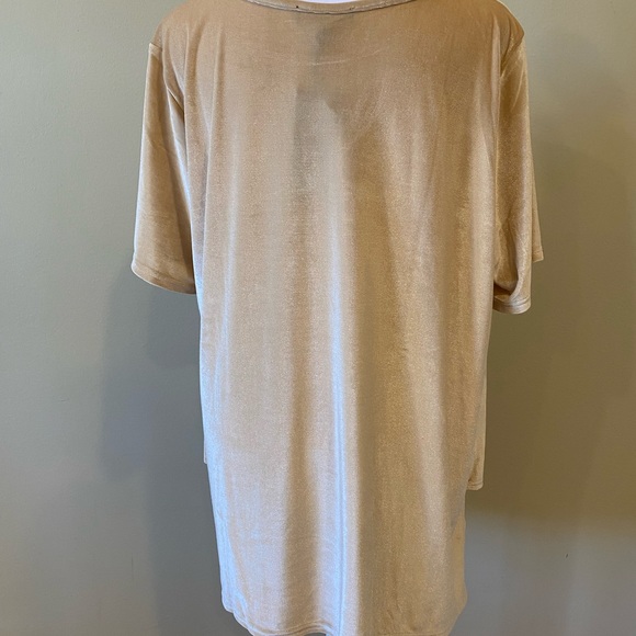 DG2 By Diane Gilman Velvet Blouse Size XL - Picture 7 of 7